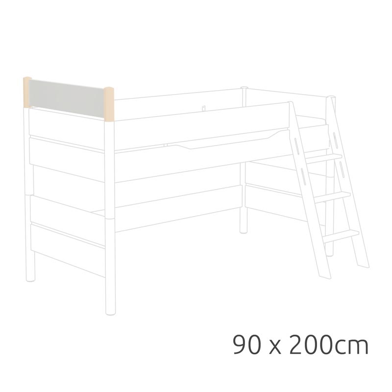 Paidi YLVIE Absturzsicherung erhöht quer 90x200cm mit Pfosten in Birke